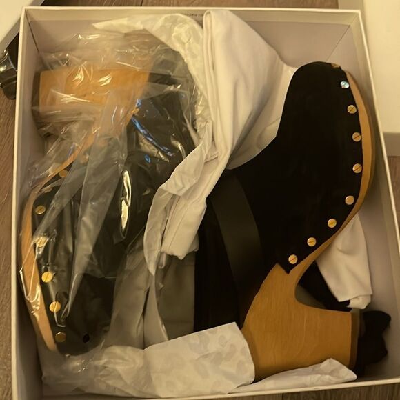 Veronica Beard Darcy Clog Black Suede Left Foot Amputee - Picture 3 of 4